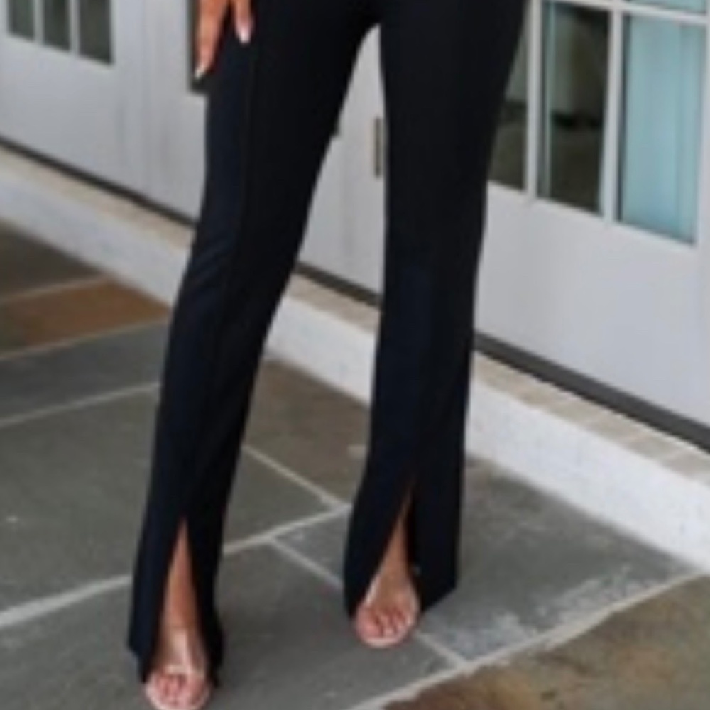 These Three Boutique Split Hem Flare Pants